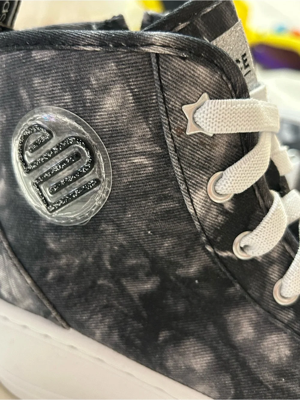 Justice Black High-Top Sneakers (Youth)